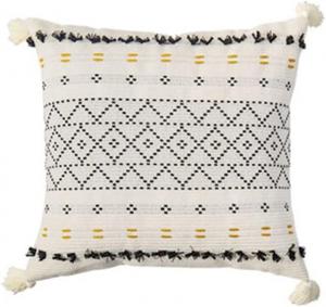 Generic Декоративная подушка квадратная скандинавская геометрическая с кисточками