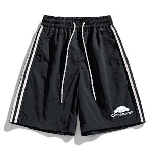 Шорты повседневные Unisex CINNAMOROLL Yugui Dog Sanrio, черный