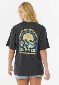 Футболка Rip Curl SUMMER HERITAGE , Washed Black/Black