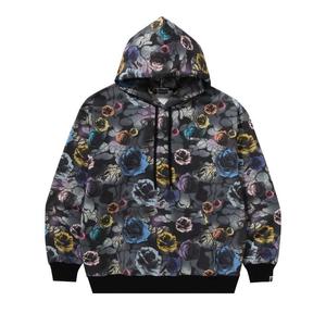 Худи BAPE Floral Camo Pattern Relaxed Fit Pullover Hoodie 'Black'