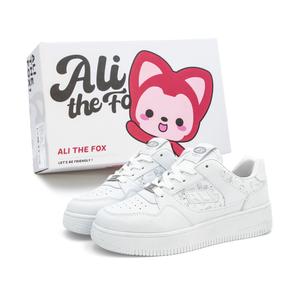 ALI THE FOX Низкие кроссовки для скейтбординга унисекс белые