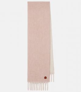 Шарф из смеси альпаки и шерсти Moncler, Pink