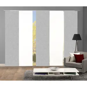 ИДЕИ ДЛЯ ДОМАШНЕЙ ЖИЗНИ Раздвижные шторы «PIVE SET OF 5», (5 шт.), набор раздвижных штор с цифровой печатью из 5 шт. PIVE Home Wohnideen, цвет silberfarben