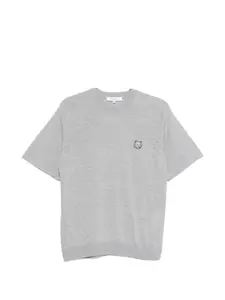 Футболка с логотипом Maison Kitsuné, серый