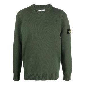 Свитер classic badge sweater 'green' Stone Island, зеленый