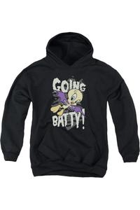 Толстовка с капюшоном Looney Tunes Going Batty для детей Gildan, черный