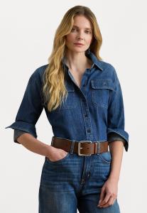 Блуза Lauren Ralph Lauren DENIM SHIRT, Atecco Wash/Blue Denim