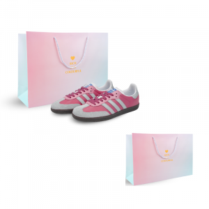 Adidas Originals Кроссовки SAMBA OG Impact Resistance Low top для скейтбординга унисекс розовый белый серый