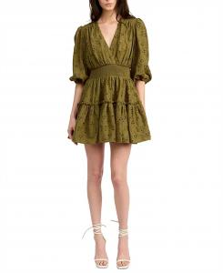 Платье-мини Lennox в цвете «Базилик» En Saison, цвет basil