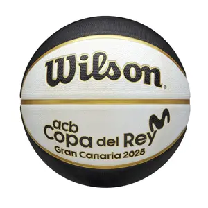 Баскетбольный мяч Copa del Rey, размер 7 Wilson, черный/белый