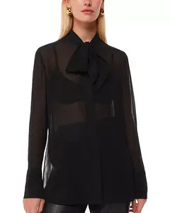 Блузка Эми с галстуком-бабочкой Whistles, черный