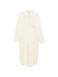 Сарафан миди с пуговицами и карманом Stella Mccartney, бежевый