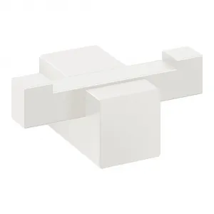 Carvo Zack двойная вешалка для ванной комнаты, белый