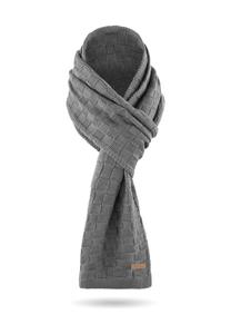 Шарф из мериносовой шерсти с дизайном Yuma normani, серый