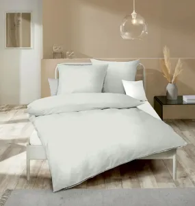 Постельное белье Kaeppel Fine Flannel, простое серебристое, современное, классическое, разных размеров. Размер: 155x220 см.