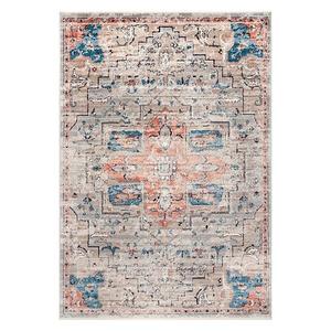 Ковер с медальоном Janessa Croix Nuloom, бежевый, 122x183 см