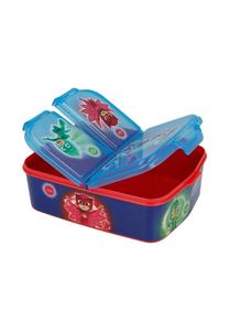 Детский ланч-бокс Pj masks с 3 отделениями и дизайном Cofi, синяя 6,7x16,5x19,5 см