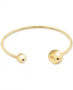 Браслет-Манжета из нержавеющей стали со скульптурными пузырьками Calvin Klein, gold
