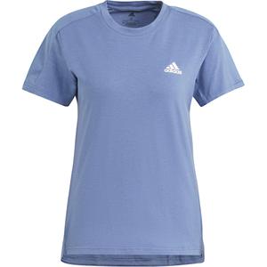 Футболка женская темно-синяя/белая Adidas