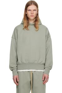 Fear Of God Серая хлопковая толстовка с капюшоном