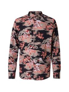 JOOP! Jeans Рубашка на пуговицах 'Hansen26' Regular fit в коралловом, пастельно-оранжевом цвете