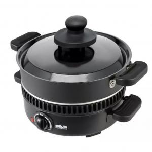 Мультижаровня Silva PK-M 800 - жаровня для каштанов - двусторонняя литая плита - 600 Вт - черная