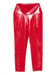 Брюки с высокой талией Norma Kamali, красный