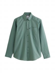Next Рубашка на пуговицах Regular fit в зеленом цвете