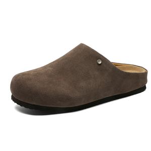 MUYI Резиновая подошва нескользящие закрытые тапочки унисекс коричневые женские, цвет Brown Women's