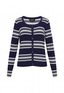 Usha BLACK LABEL Вязаный кардиган 'Classic' в цвете Navy