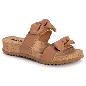 Сандалии на анатомической стельке Posie footbed sandal Muk Luks, tan nappa