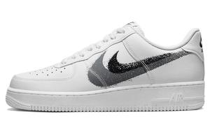 Кроссовки Nike Air Force 1 Low '07 Spray Paint Swoosh White Black Grey