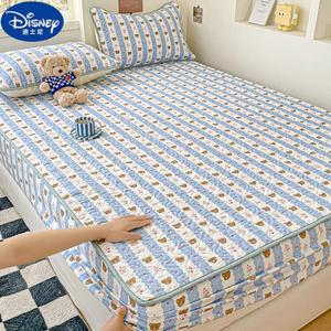 Disney Простыня на резинке с подушкой 90х200 см, хлопок, цвет Bear Hook Blue