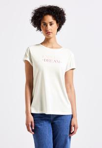Футболка с принтом Street One, кремовый