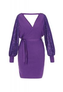 Faina Вязаное платье в фиолетовом цвете