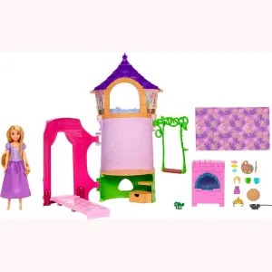 Детская кукла Mattel Games Rapunzel Disney Princess tower with doll, розовый