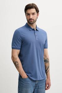 Хлопковая рубашка поло donos222 HUGO, синий