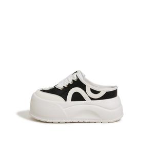 Женские сандалии с закрытым носком, резиновая подошва, тихие, износостойкие, нескользящие Milan love song, Black