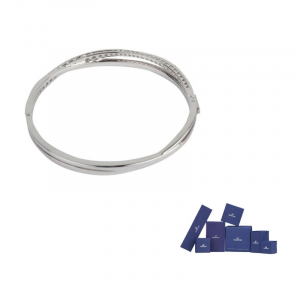 Swarovski Браслет Hyperbola с родиевым покрытием, серебристый, для женщин