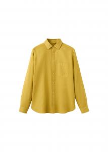 MANGO MAN Рубашка на пуговицах 'Avispa-H' в цвете горчичный, Regular fit