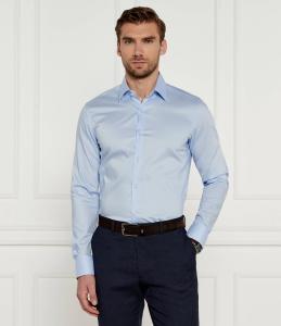 Рубашка BOSS BLACK H-HANK-kent-C3-214 Slim Fit, синий