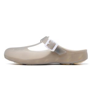 JSWEI Женские серые сандалии закрытого носка универсальные легкие минималистичные, цвет Gray