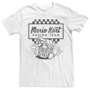 Мужская футболка Mario Kart Racing Team Licensed Character