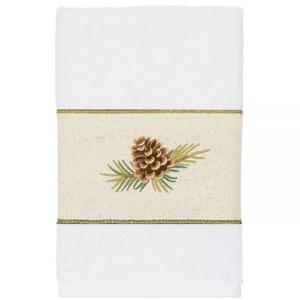 Linum Home Textiles Турецкий хлопок Pierre Набор полотенец с украшением из 3 предметов, темно-серый