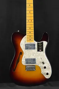 Fender American Vintage II 1972 Telecaster Thinline 3-Color Sunburst с грифом из клена