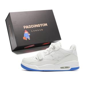 Paddington Bears Износостойкие лоу-топ скейтборд кроссовки унисекс - градиент белый синий, цвет Gradient White Blue