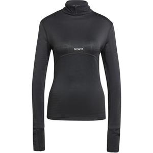 Рубашка Techfit Cold.Rdy с воротником-воронкой Adidas, черный