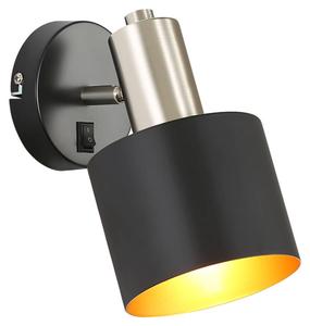 Настенный светильник Nettlife Massey, черный - металл - 20 x 15 x 20 см