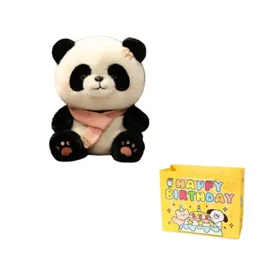 Стиль шарфа принцесса панда плюшевая кукла высота 28см/35см Enlightenment, розовый