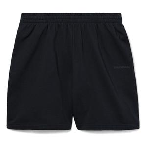 Шорты i love paris & sweat shorts 'black faded' Balenciaga, черный